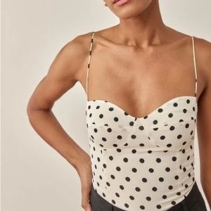 Reformation Liza Polka Top